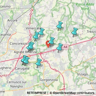 Mappa Via A. B. Sabin, 20873 Cavenago di Brianza MB, Italia (3.57667)