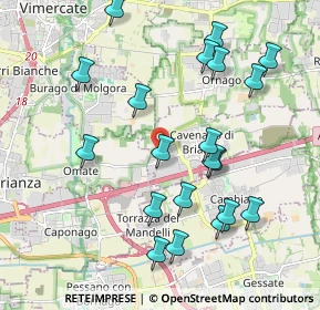 Mappa Via Albert Bruce Sabin, 20873 Cavenago di Brianza MB, Italia (2.105)