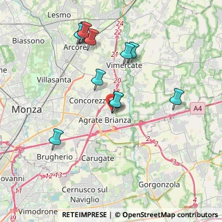 Mappa Via Monte Resegone, 20864 Agrate Brianza MB, Italia (3.98917)