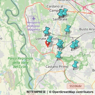 Mappa Via Monte Bianco, 21015 Lonate Pozzolo VA, Italia (3.70769)