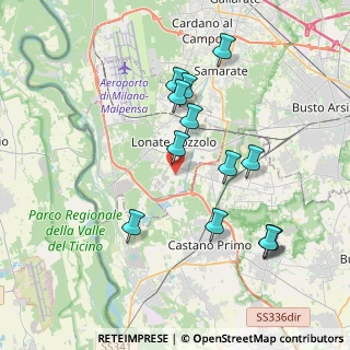 Mappa Via Monte Bianco, 21015 Lonate Pozzolo VA, Italia (3.82769)