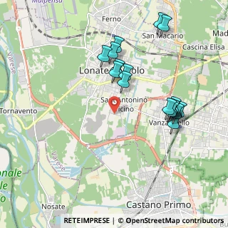 Mappa Via Monte Bianco, 21015 Lonate Pozzolo VA, Italia (1.98647)