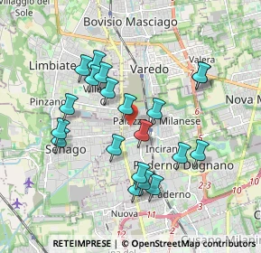 Mappa Via Filippo Meda, 20037 Paderno Dugnano MI, Italia (1.723)