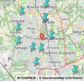 Mappa Via Filippo Meda, 20037 Paderno Dugnano MI, Italia (2.2)