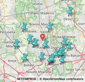 Mappa Via Filippo Meda, 20037 Paderno Dugnano MI, Italia (3.96632)