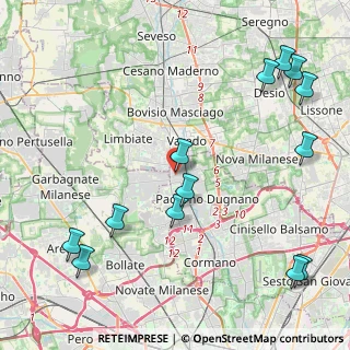 Mappa Via Filippo Meda, 20037 Paderno Dugnano MI, Italia (5.49846)