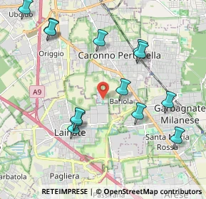 Mappa Via Lainate, 21042 Caronno Pertusella VA, Italia (2.21308)