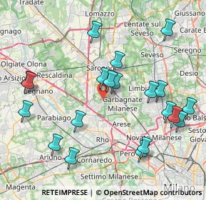 Mappa Via Lainate, 21042 Caronno Pertusella VA, Italia (8.8845)