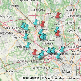 Mappa Via Lainate, 21042 Caronno Pertusella VA, Italia (6.77789)