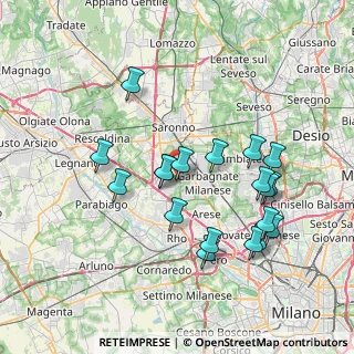 Mappa Via Lainate, 21042 Caronno Pertusella VA, Italia (7.30947)