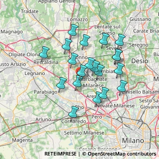 Mappa Via Lainate, 21042 Caronno Pertusella VA, Italia (6.2725)