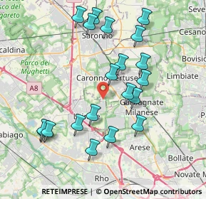 Mappa Via Lainate, 21042 Caronno Pertusella VA, Italia (3.949)