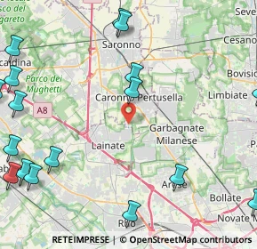 Mappa Via Lainate, 21042 Caronno Pertusella VA, Italia (6.8475)