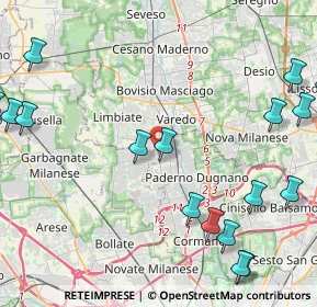 Mappa Via Nigra, 20037 Paderno Dugnano MI, Italia (6.3355)