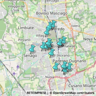 Mappa Via Nigra, 20030 Paderno Dugnano MI, Italia (1.33063)