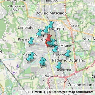 Mappa Via Nigra, 20037 Paderno Dugnano MI, Italia (1.38286)