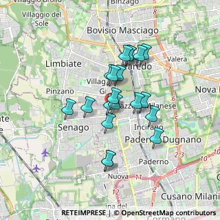 Mappa VIA G. VERDI, 20051 Ceriano Laghetto MB, Italia (1.366)