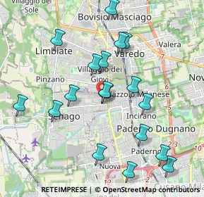 Mappa Via Giuseppe Verdi, 20030 Senago MI, Italia (2.02278)