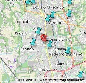 Mappa Via Giuseppe Verdi, 20030 Senago MI, Italia (2.42154)