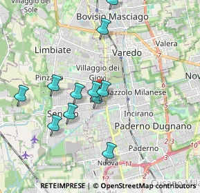 Mappa Via Giuseppe Verdi, 20030 Senago MI, Italia (1.79182)