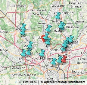 Mappa Via Giuseppe Verdi, 20030 Senago MI, Italia (7.166)