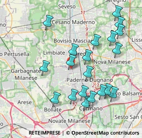 Mappa Via Giuseppe Verdi, 20030 Senago MI, Italia (4.107)