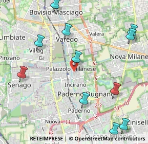 Mappa Via S. Carlo Borromeo, 20037 Paderno Dugnano MI, Italia (2.67182)