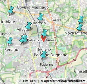 Mappa Via S. Carlo Borromeo, 20037 Paderno Dugnano MI, Italia (2.49077)