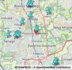 Mappa Via S. Carlo Borromeo, 20037 Paderno Dugnano MI, Italia (2.62)