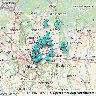 Mappa Via Cantin, 20864 Agrate Brianza MB, Italia (9.9965)