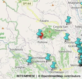 Mappa Via Oremo, 13814 Pollone BI, Italia (3.6675)