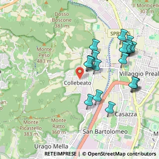Mappa Via Gioacchino Rossini, 25060 Collebeato BS, Italia (1.0315)