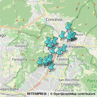 Mappa Via Gioacchino Rossini, 25060 Collebeato BS, Italia (1.4035)