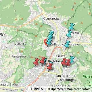 Mappa Via Gioacchino Rossini, 25060 Collebeato BS, Italia (1.865)