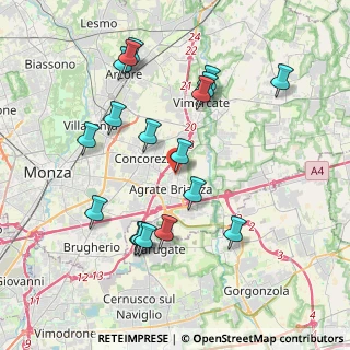 Mappa Via Nino Bixio, 20864 Agrate Brianza MB, Italia (4.00389)