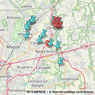 Mappa Via Nino Bixio, 20864 Agrate Brianza MB, Italia (3.6095)