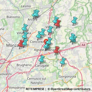 Mappa Via Bixio Nino, 20864 Agrate Brianza MB, Italia (3.5805)
