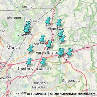 Mappa Via Nino Bixio, 20864 Agrate Brianza MB, Italia (3.43625)