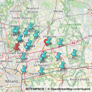 Mappa Via Nino Bixio, 20864 Agrate Brianza MB, Italia (8.791)