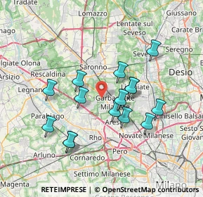 Mappa Largo Wolfgang Amadeus Mozart, 21042 Caronno Pertusella VA, Italia (6.502)