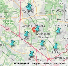 Mappa Largo Wolfgang Amadeus Mozart, 21042 Caronno Pertusella VA, Italia (4.63455)