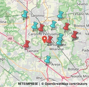 Mappa Largo Wolfgang Amadeus Mozart, 21042 Caronno Pertusella VA, Italia (3.38846)