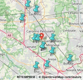 Mappa Largo Wolfgang Amadeus Mozart, 21042 Caronno Pertusella VA, Italia (3.87917)