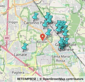 Mappa Largo Wolfgang Amadeus Mozart, 21042 Caronno Pertusella VA, Italia (1.699)