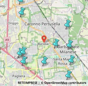 Mappa Largo Wolfgang Amadeus Mozart, 21042 Caronno Pertusella VA, Italia (2.78667)