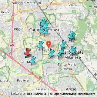 Mappa Largo Wolfgang Amadeus Mozart, 21042 Caronno Pertusella VA, Italia (1.708)