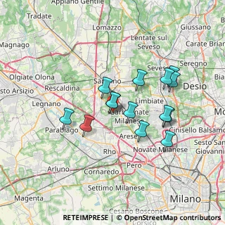 Mappa Vicolo Maderna, 21042 Caronno Pertusella VA, Italia (6.01571)