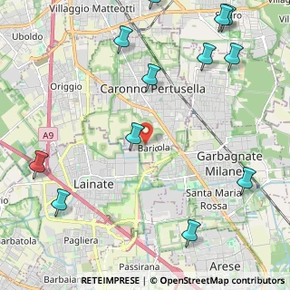 Mappa Vicolo Maderna, 21042 Caronno Pertusella VA, Italia (3.005)