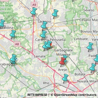 Mappa Vicolo Maderna, 21042 Caronno Pertusella VA, Italia (5.62)