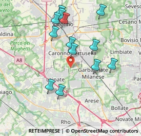 Mappa Vicolo Maderna, 21042 Caronno Pertusella VA, Italia (3.81077)